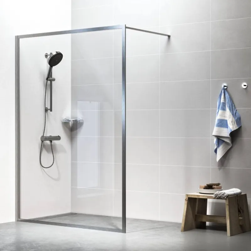 Gecertificeerd Sealskin Get Wet Contour Inloopdouche A3 90x200 cm 6mm Helderglas RVS