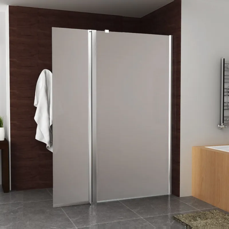 BWS Zijwand Met Scharnierprofiel Rechts En Geheel Mat Glas 35x200 cm 10mm NANO Coating Veilige Betaling