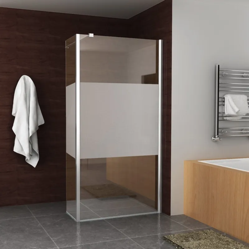 Koop Online BWS Zijwand Met Scharnierprofiel Rechts En Middenband 35x200 cm 10mm NANO Coating