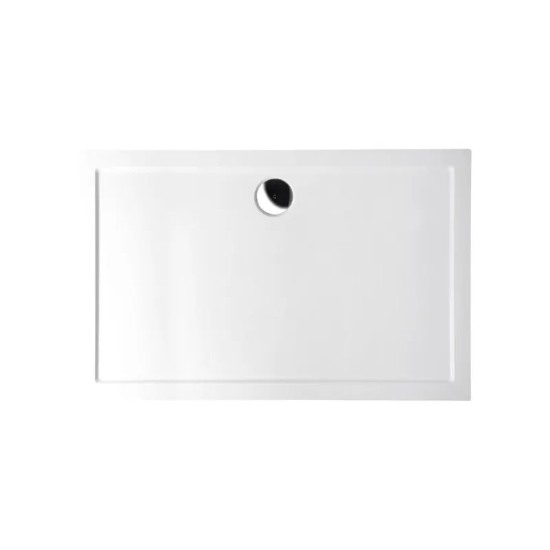 Douchebak Marmer Sapho Karia 110x90x4 cm Rechthoek Wit Veilige Betaling
