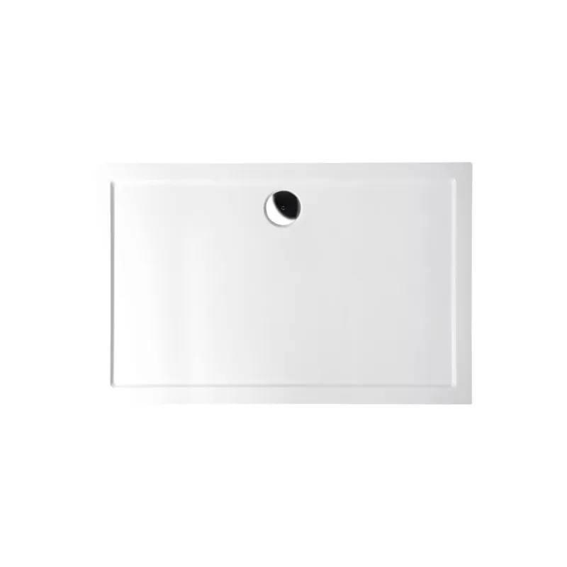 Express Levering Douchebak Marmer Sapho Karia 100x80x4 cm Rechthoek Wit