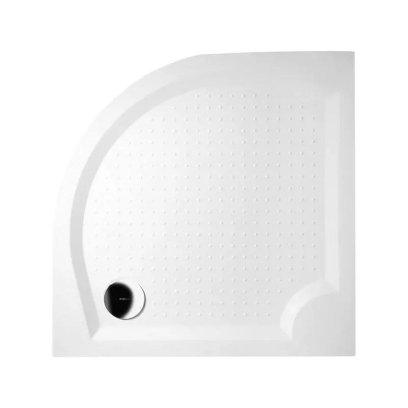 Douchebak Marmer Sapho Viva 90x90x4 cm Kwartrond Wit Bestseller