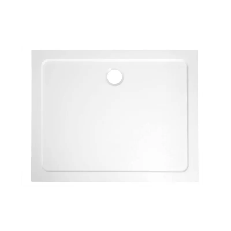 Douchebak Marmer Sapho Aqualine 100x90x3 cm Rechthoek Wit Aanbieding