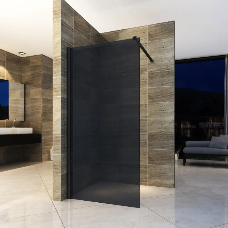 Beste Prijs Inloopdouche Boss & Wessing Rookglas 140x200cm 8mm Nano coating
