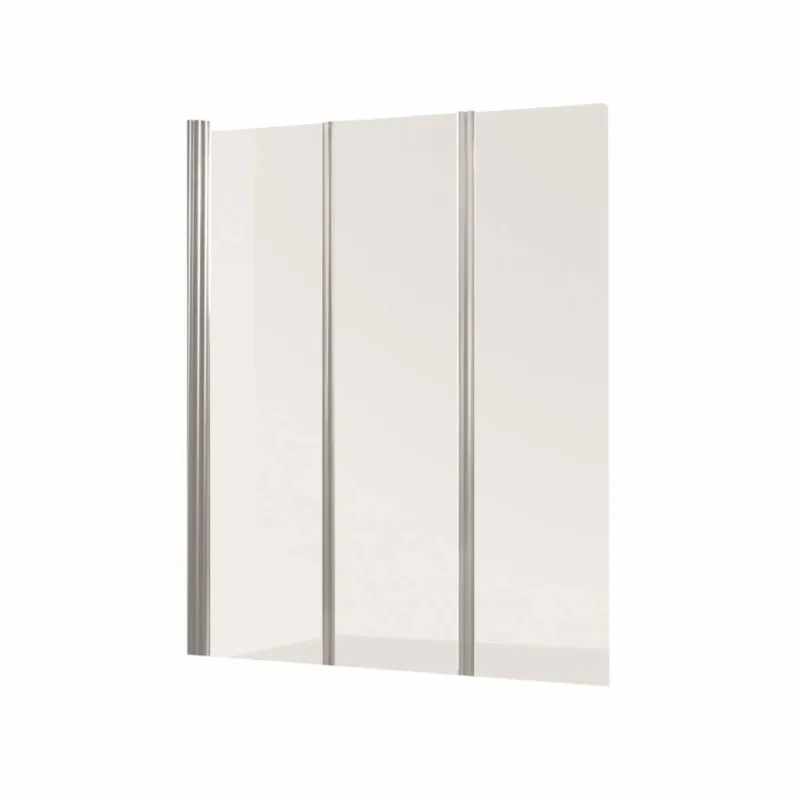 Alleen Vandaag Badwand VM Go Malia 3-delig 130x140cm Scharnierend Chroom Profiel 5mm Veiligheidsglas