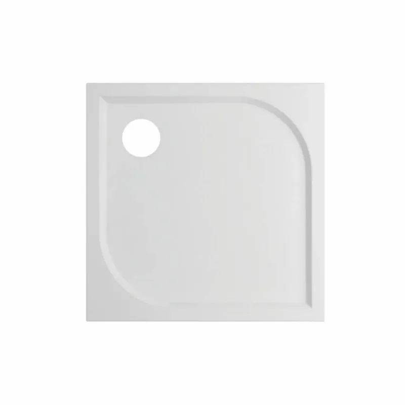 Douchebak VM Go Argon 80x80x3cm Polybeton Vierkant Wit Sanitair Coating Koop Online