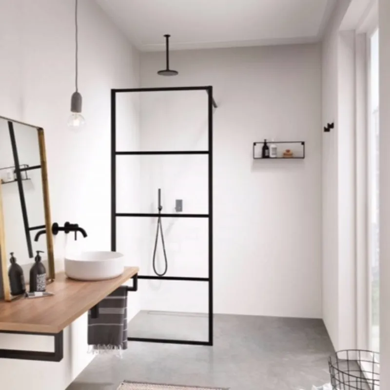 Flitsaanbieding Inloopdouche Soho A3 Mat Zwart 8mm (Alle Maten) x 210cm