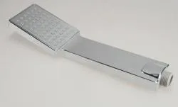 Wiesbaden chroom ABS handdouche vierkant/plat 1/2‘‘ Op = Op