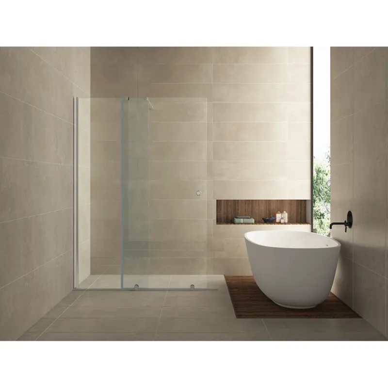 Wiesbaden verleng-inloopdouche 1000x2000 op rail 10mm NANO Speciale Aanbieding