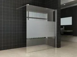 Wiesbaden inloopdouche + muurprof.1600x2000 8mm NANO ged.matglas Superprijs