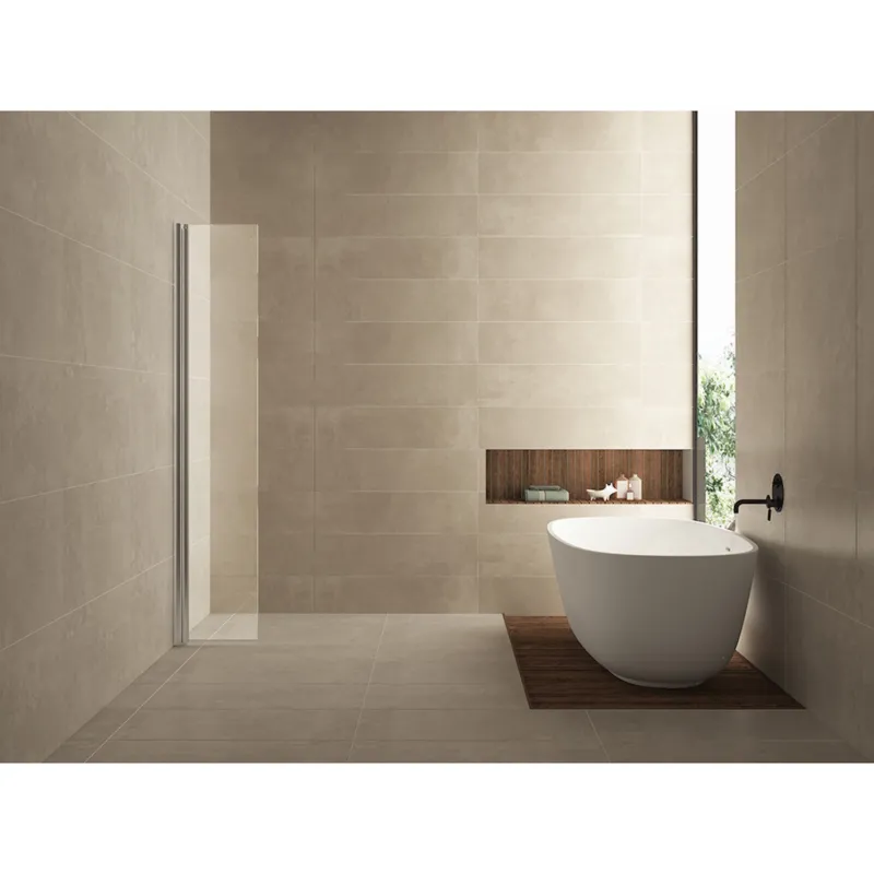 Wiesbaden scharnierende zijwand 40cm + muurprofiel Nano 10mm Speciale Aanbieding