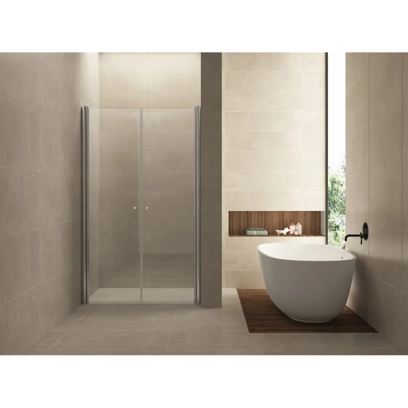 Wiesbaden dubbele pendeldeur in nis 800x2000 6mm NANO glas Gecertificeerd