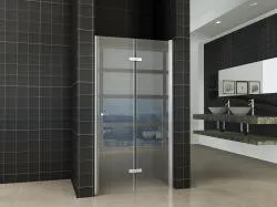 Weekendaanbieding Wiesbaden vouwbare nisdeur 800x2020 rechts 8mm NANO glas