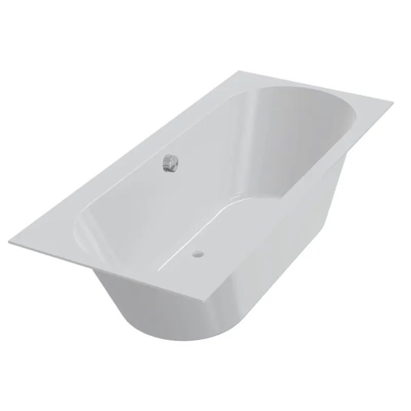 Merkproduct Ligbad Beterbad Xenz Madeira 170x75 cm Inclusief Badpoten Mat Wit