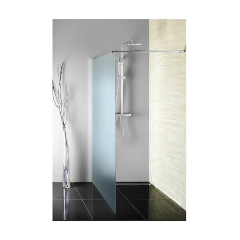 Inloopdouche Sapho Walk-In 100x190 cm met Muurprofiel Chinchilla Glas Op = Op