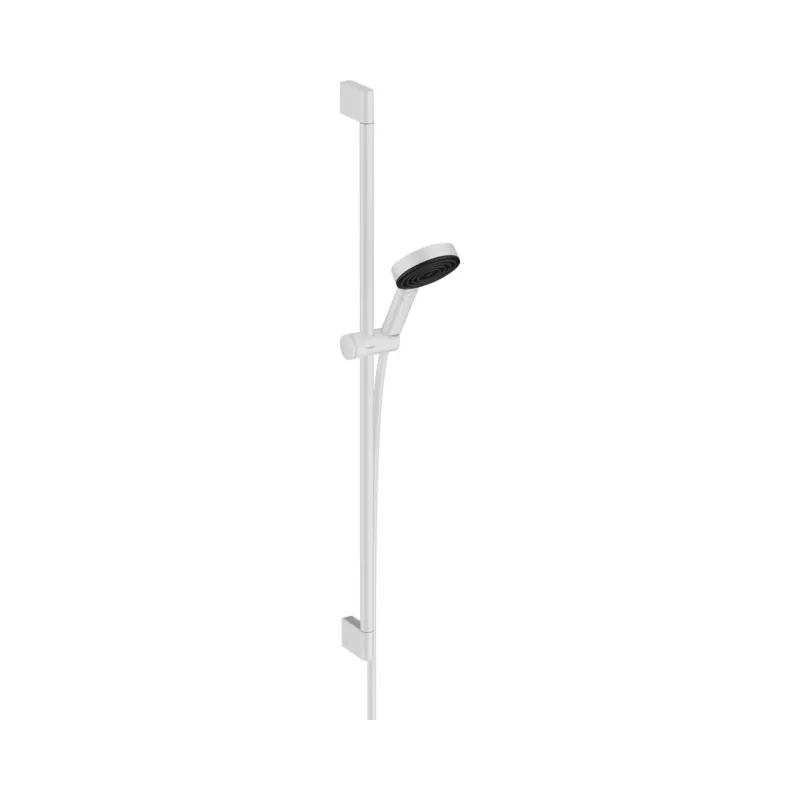 Finale Uitverkoop Doucheset HansGrohe Pulsify Select S 3 Jets Relaxation Met Glijstang 90 cm Mat Wit