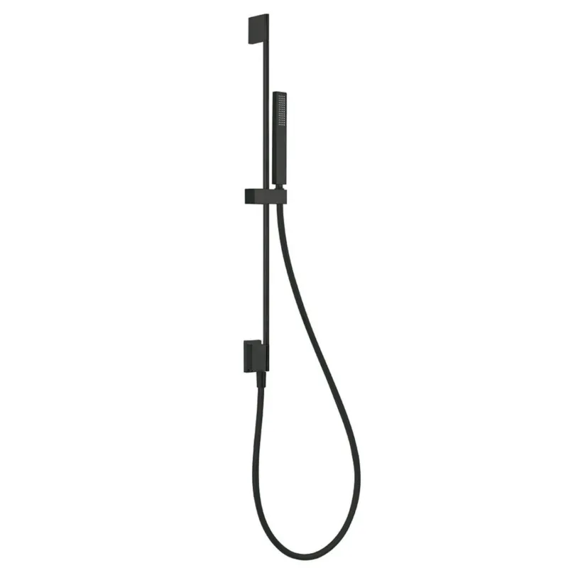 Seizoensaanbieding Glijstangset Tres 76 cm met Waterinlaat Mat Zwart