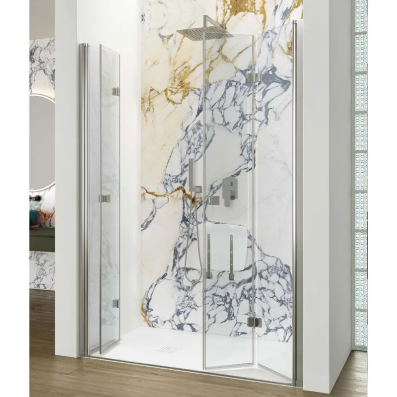 Korting Nisdeur Lacus Albarella Saloon Inklap Deur 180x190 Cm Chroom