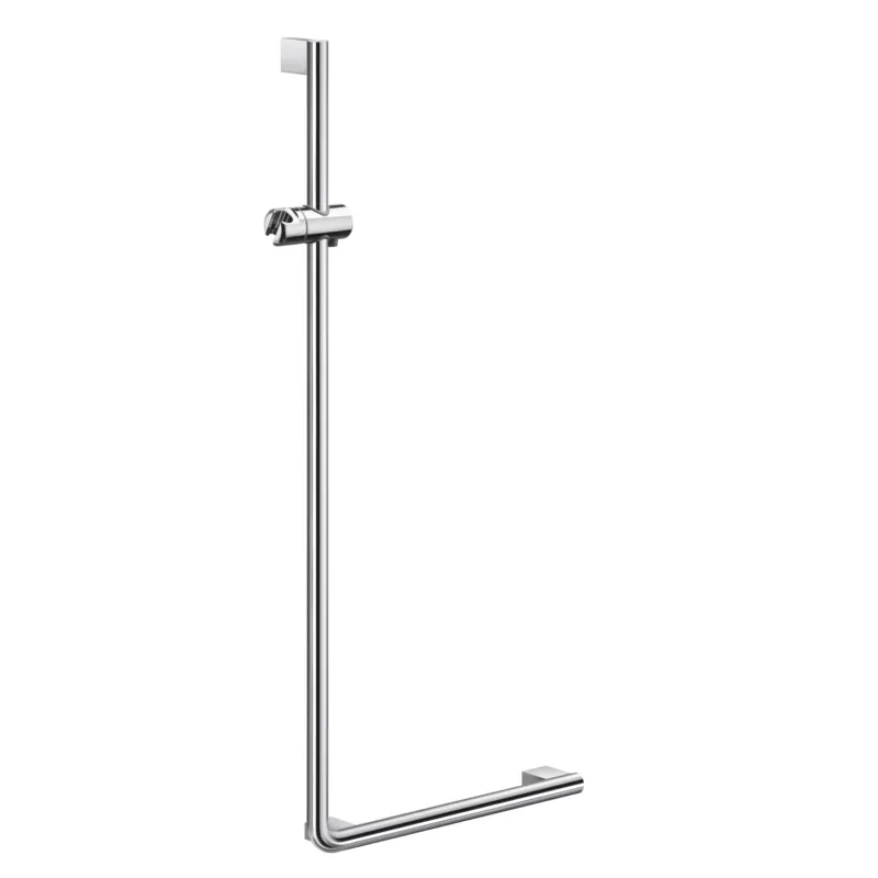 Smedbo Douche Glijstang En Greep Living L-vorm Links 53x110 cm Gepolijst Chroom Exclusieve Aanbieding