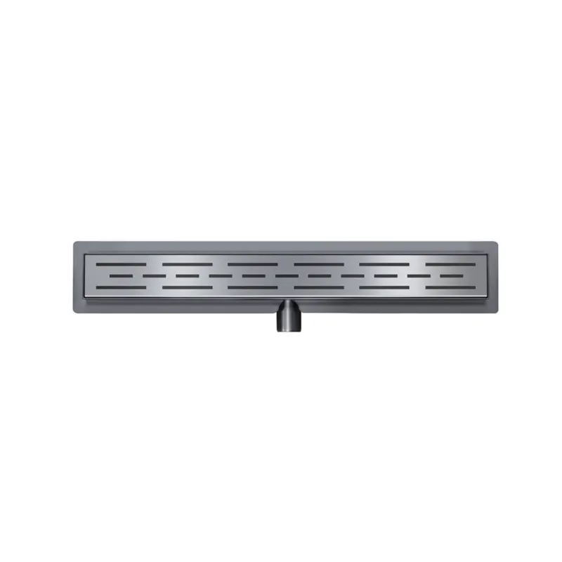 Douchegoot Wiesbaden Met Flens 100x7cm 6.7cm Diep Gunmetal Meest Verkocht