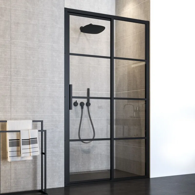 Tijdelijk Beschikbaar Nisdeur Sealskin SOHO Schuifdeur 140x210 cm 8 mm Helderglas (Rechts schuivend)