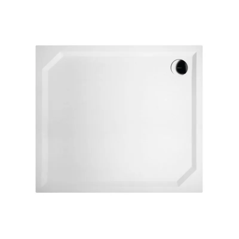 Snelle Levering Douchebak Marmer Sapho Sara 80x90x4 cm Rechthoek Wit