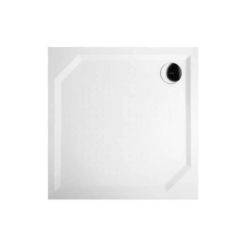 Douchebak Marmer Sapho Aneta 90x90x4 cm Vierkant Wit Speciale Aanbieding