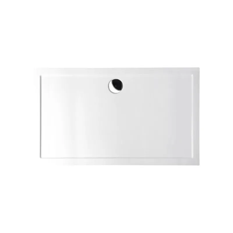 Koop Vandaag Douchebak Marmer Sapho Karia 120x90x4 cm Rechthoek Wit