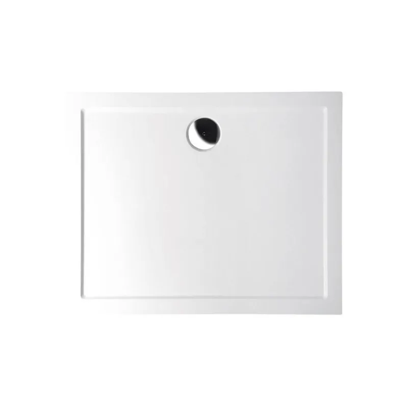 Koop Vandaag Douchebak Marmer Sapho Karia 90x80x4 cm Rechthoek Wit