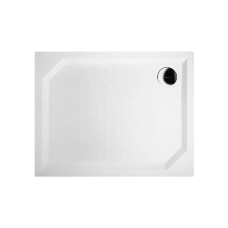 Douchebak Marmer Sapho Sara 100x80x4 cm Rechthoek Wit Gratis Retour