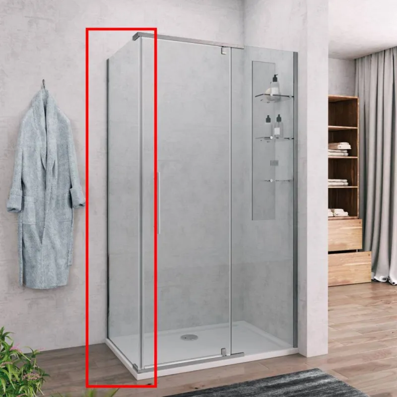 Op = Op Zijwand voor Douchecabine Lacus Lampedusa 75x210 cm 8 mm Nano Helderglas