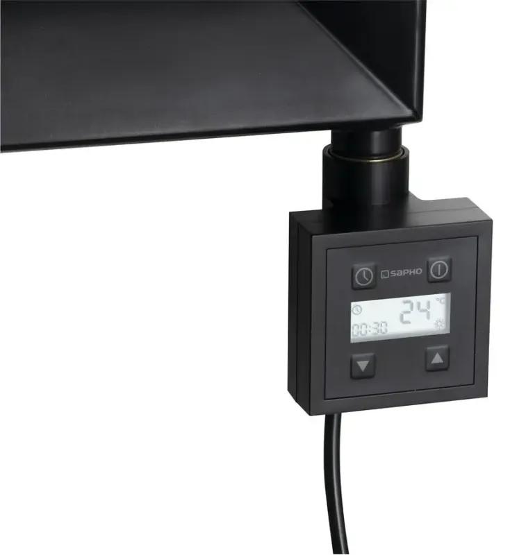 Actieprijs Sapho KTX thermostatisch verwarmingselement radiator 600W mat zwart