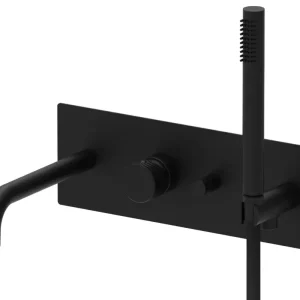 Paffoni Jo inbouw badkraan met handdouche zwart mat Beperkt Aanbod