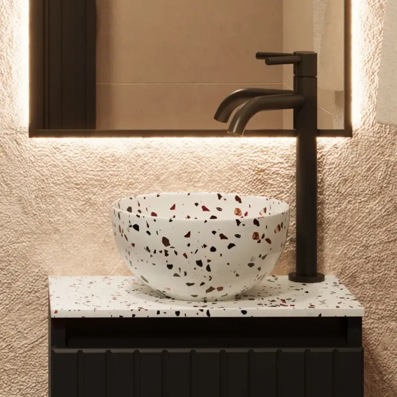 Alleen Vandaag Saniclear Micro waskom voor toilet 23cm terrazzo