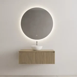 Alleen Vandaag Gliss Design Timotheus badmeubel met ribbelfront 100cm ash gray