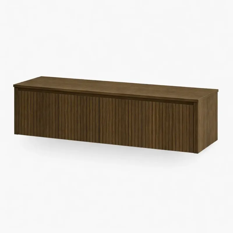 Express Levering Gliss Design Timotheus onderkast met 2 lades en toppaneel 120cm castle brown