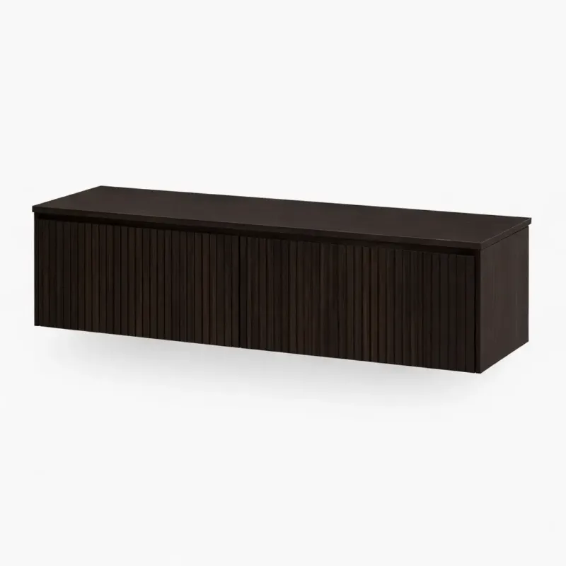 Veilige Betaling Gliss Design Timotheus onderkast met 2 lades en toppaneel 120cm charcoal