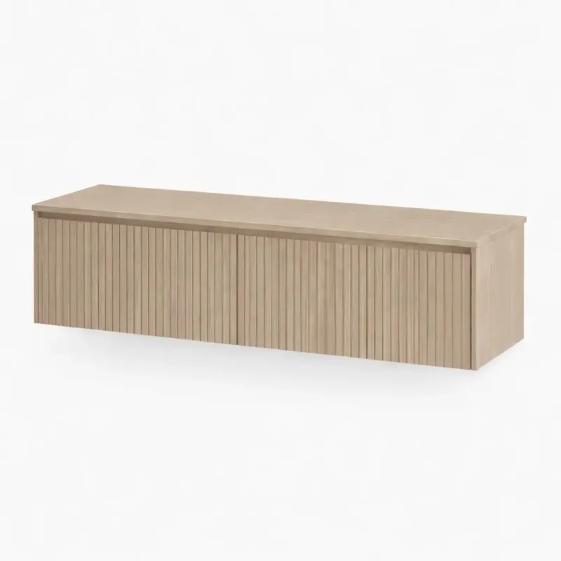 Snelle Levering Gliss Design Timotheus onderkast met 2 lades en toppaneel 160cm corn silk