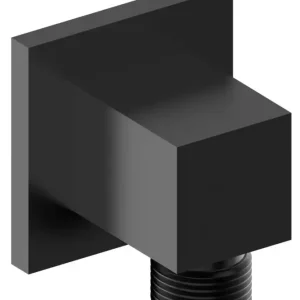 Sapho Cubemix wand aansluitingbocht vierkant zwart mat Snelle Levering