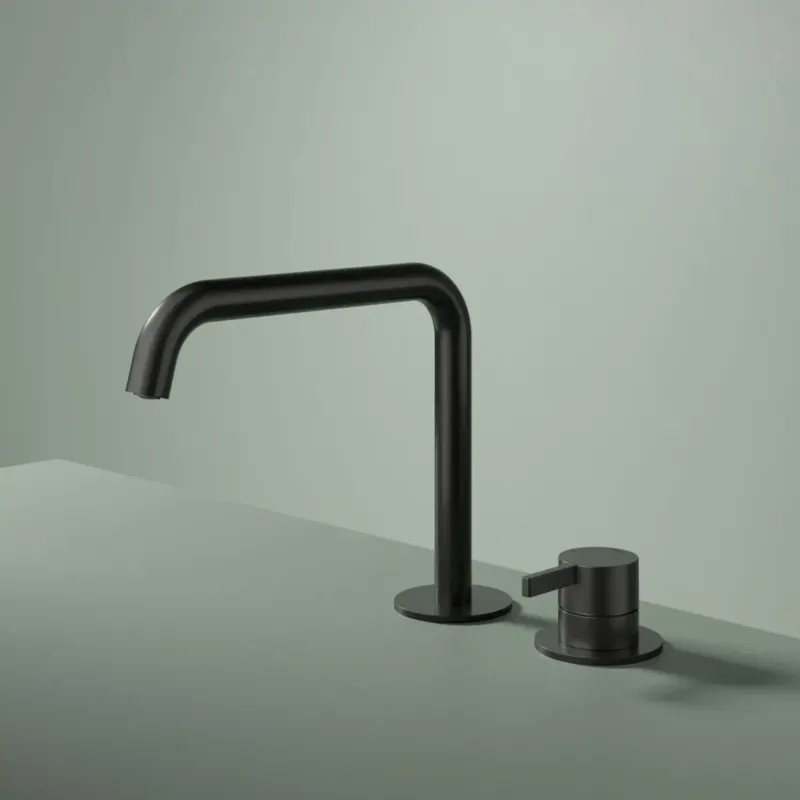 Bestseller Hotbath ACE 2-gats wastafelkraan zwart geborsteld PVD