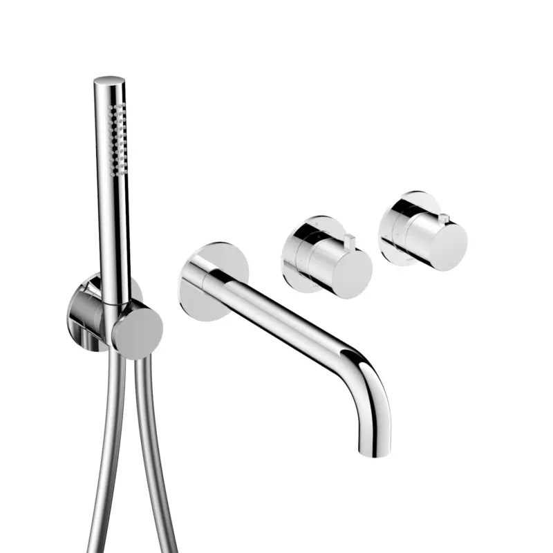 Hotbath ACE inbouw badkraan met uitloop en handdouche chroom Goedkoop