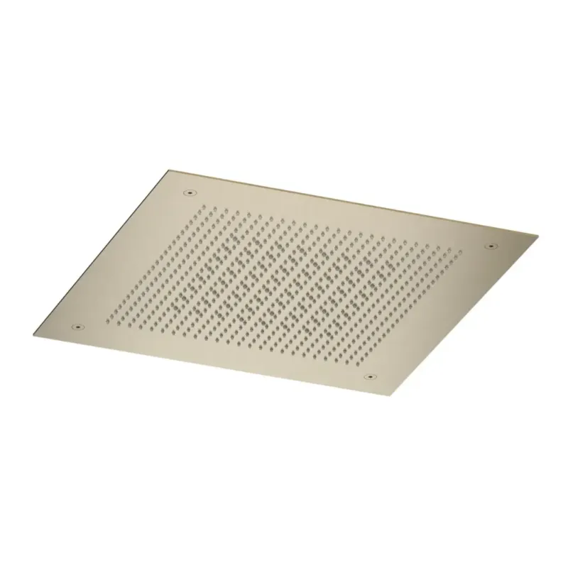 Direct Beschikbaar Hotbath ACE inbouw hoofddouche velvet 38x38cm messing geborsteld PVD