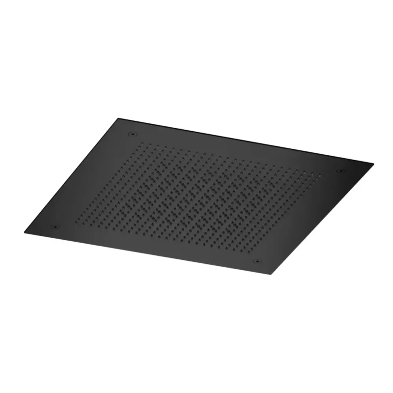 Goedkoop Hotbath ACE inbouw hoofddouche velvet 38x38cm zwart gepolijst PVD