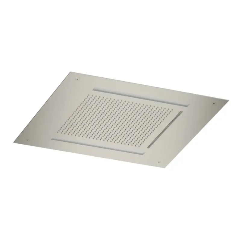 Exclusieve Aanbieding Hotbath ACE inbouw hoofddouche met waterval 50x50cm nikkel geborsteld