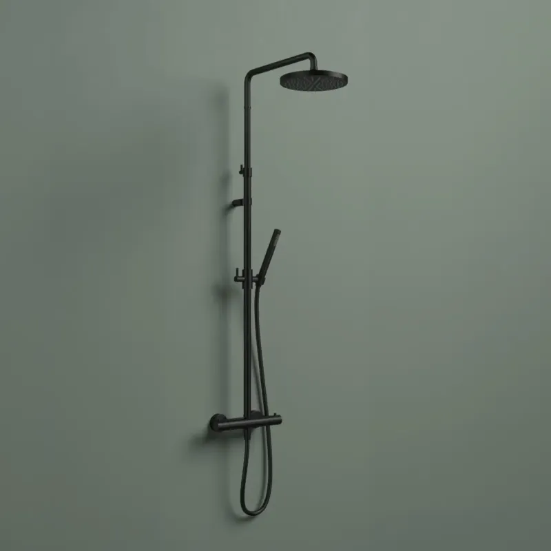 Shop Nu Hotbath ACE opbouw regendouche zwart geborsteld PVD