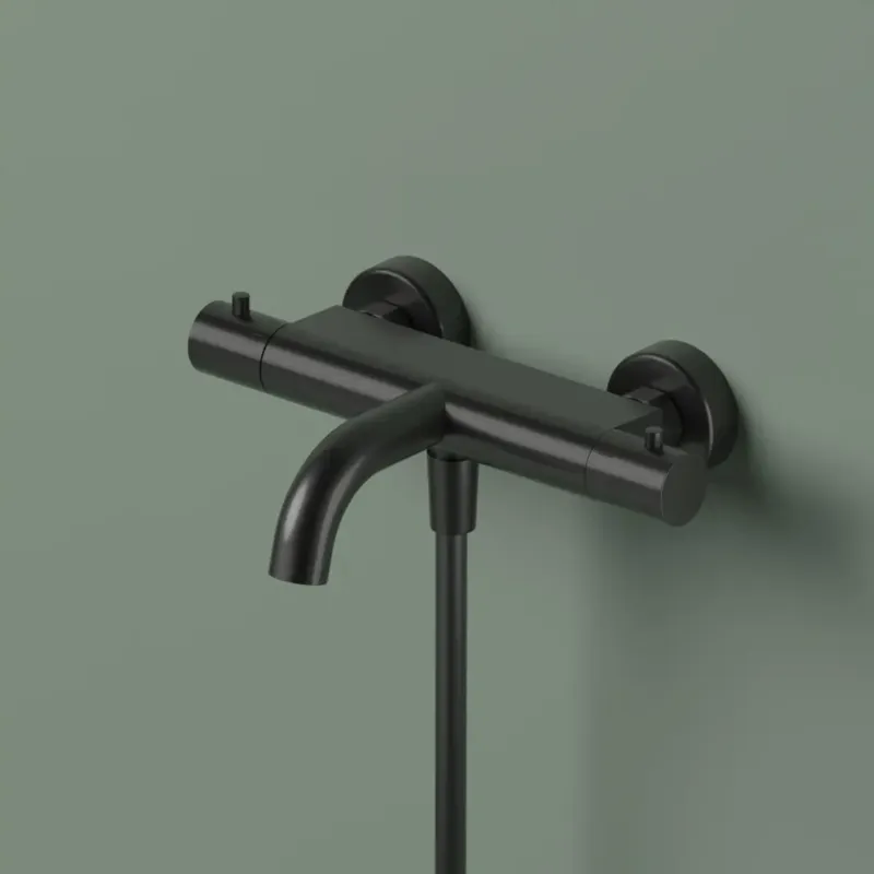 Hotbath ACE thermostatische badkraan zwart geborsteld PVD Bestseller