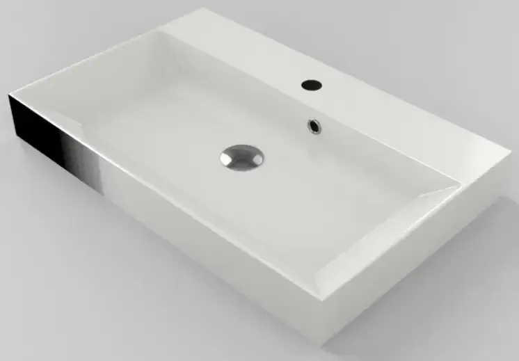 Beste Prijs SaniGoods Kolo wastafel 70cm zonder kraangat wit mat