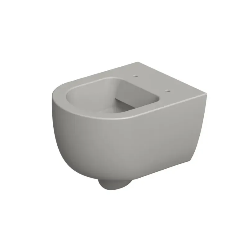 Xenz Gio randloos toilet 47cm met vortexspoeling grijs mat Speciale Aanbieding