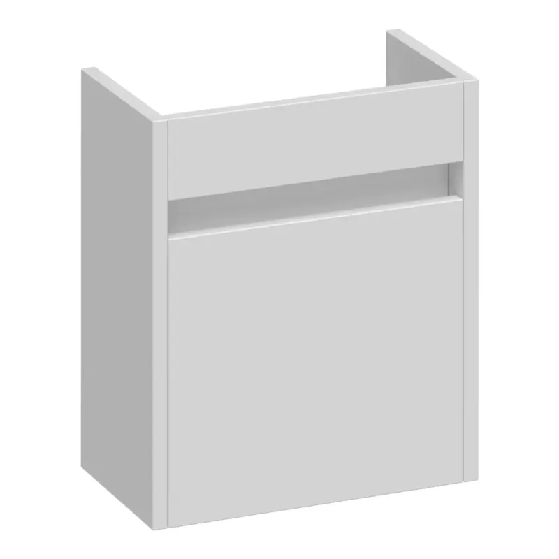 Brauer Adore fonteinkast 40cm met 1 deur rechtsdraaiend wit mat Weekendaanbieding