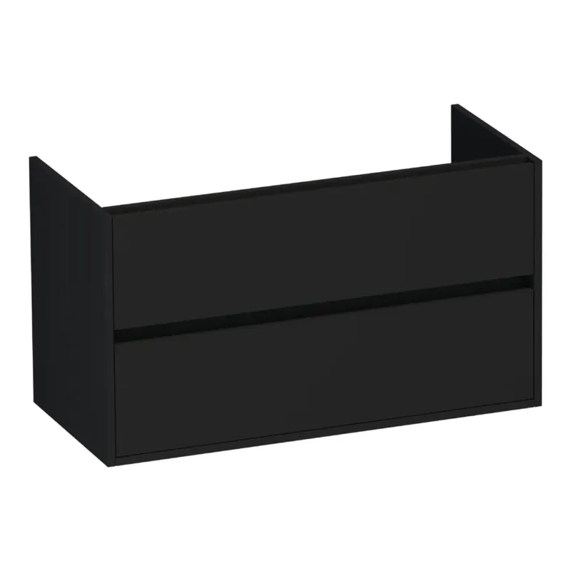 Brauer Adore onderkast 100cm met 2 softclose lades zwart mat Weekendaanbieding